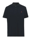 Peuterey Man Polo Shirt Midnight Blue Size Xxl Cotton