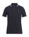 Peuterey Man Polo Shirt Midnight Blue Size L Cotton, Elastane