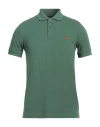 Peuterey Man Polo Shirt Military Green Size S Cotton