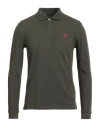 Peuterey Man Polo Shirt Military Green Size Xxl Cotton