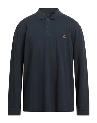Peuterey Man Polo Shirt Navy Size Xxl Cotton
