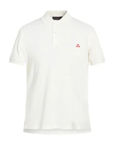 Peuterey Man Polo Shirt Off White Size Xxl Cotton