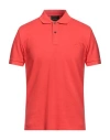 Peuterey Man Polo Shirt Tomato Red Size Xxl Cotton