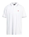 Peuterey Man Polo Shirt White Size Xxl Cotton, Elastane