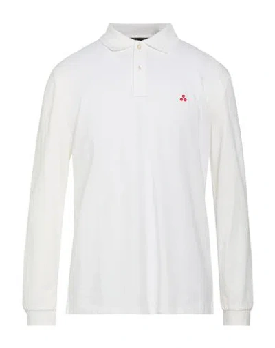 Peuterey Man Polo Shirt White Size S Cotton