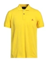 Peuterey Man Polo Shirt Yellow Size 3xl Cotton In Yellow