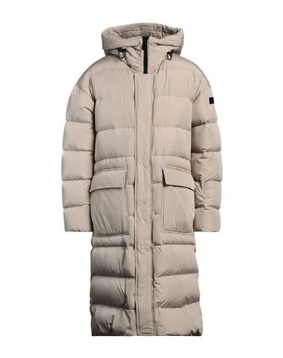 Peuterey Man Puffer Beige Size L Polyamide In Multi