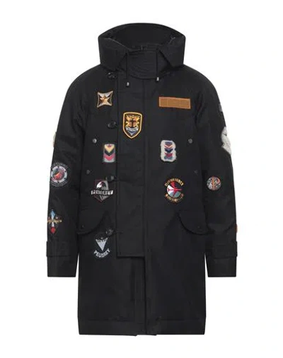 Peuterey Man Puffer Black Size M Cotton, Polyester