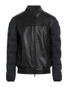 Peuterey Man Puffer Black Size M Polyester, Elastane, Leather