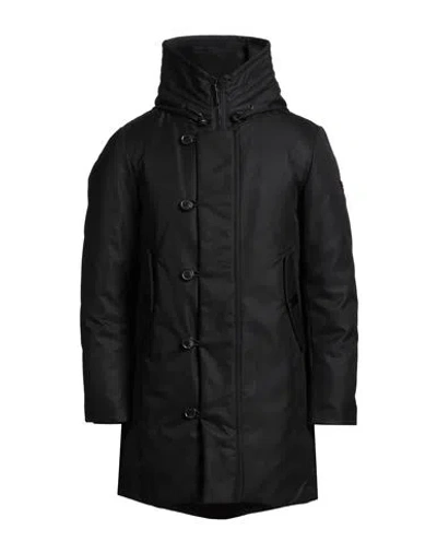 Peuterey Man Puffer Black Size Xl Cotton, Polyester