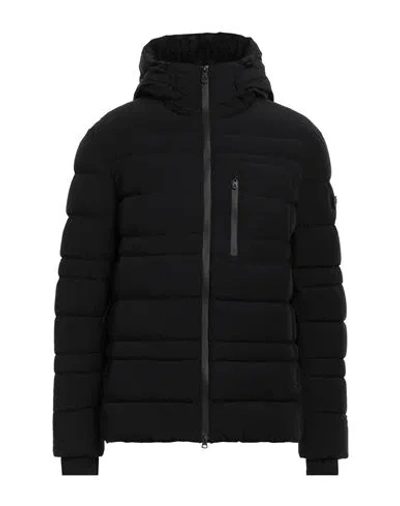 Peuterey Man Puffer Black Size Xl Polyamide, Elastane In Black