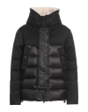Peuterey Man Puffer Black Size Xxl Wool, Polyamide