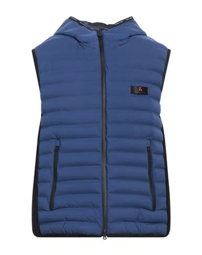 Peuterey Man Puffer Blue Size Xs Polyamide, Elastane