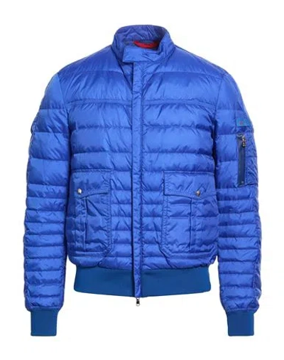 Peuterey Man Puffer Bright Blue Size L Polyamide, Polyester, Elastane