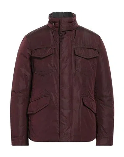 Peuterey Man Puffer Burgundy Size 3xl Polyamide