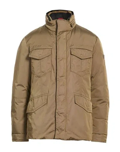 Peuterey Man Puffer Khaki Size Xxl Polyamide In Neutral
