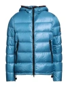 Peuterey Man Puffer Light Blue Size Xl Polyamide