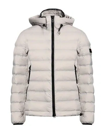 Peuterey Man Puffer Light Grey Size Xl Polyamide In Gray