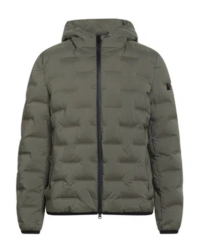 Peuterey Man Puffer Military Green Size 3xl Polyester, Elastane