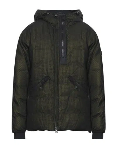 Peuterey Man Puffer Military Green Size Xl Polyamide