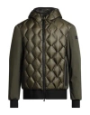 Peuterey Man Puffer Military Green Size Xl Polyamide In Green