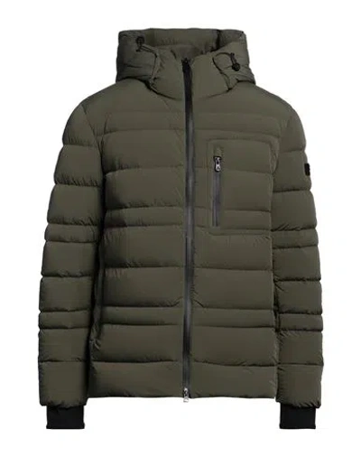 Peuterey Man Puffer Military Green Size Xl Polyamide, Elastane