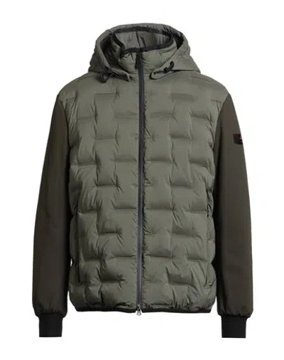 Peuterey Man Puffer Military Green Size Xl Polyester, Elastane, Polyamide