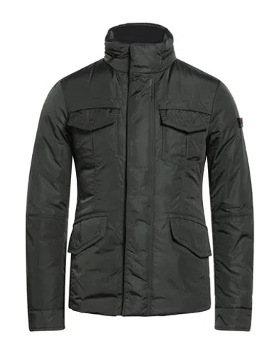 Peuterey Man Puffer Military Green Size Xs Polyamide
