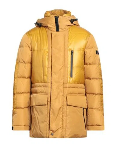 Peuterey Man Puffer Mustard Size Xl Polyamide