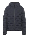 Peuterey Man Puffer Navy Blue Size Xxl Polyester, Elastane In Navy Blue