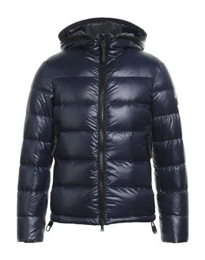 Peuterey Man Puffer Navy Blue Size Xs Polyamide