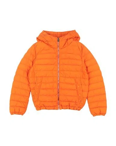 Peuterey Man Puffer Orange Size 6 Polyamide