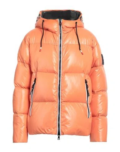 Peuterey Man Puffer Orange Size L Polyamide
