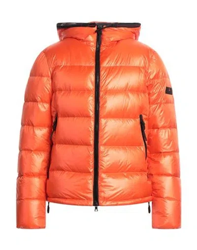 Peuterey Man Puffer Orange Size L Polyamide
