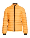 Peuterey Man Puffer Orange Size L Polyamide In Orange