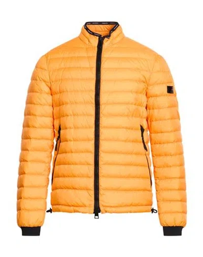Peuterey Man Puffer Orange Size L Polyamide