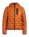 Peuterey Man Puffer Orange Size L Polyamide, Polyester, Elastane