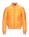 Peuterey Man Puffer Orange Size L Polyamide, Polyester, Elastane In Yellow