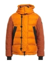 Peuterey Man Puffer Orange Size M Viscose, Polyamide, Polyester, Virgin Wool