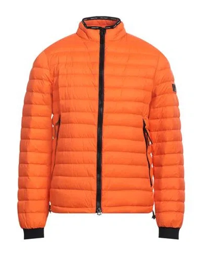 Peuterey Man Puffer Orange Size Xl Polyamide