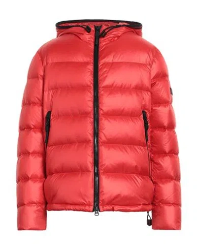 Peuterey Man Puffer Red Size L Polyamide In Red