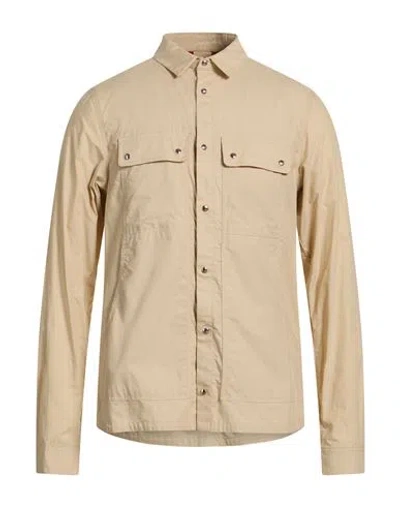 Peuterey Man Shirt Beige Size Xxl Cotton In Gold