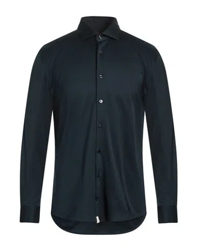 Peuterey Man Shirt Midnight Blue Size 3xl Cotton