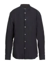 Peuterey Man Shirt Midnight Blue Size Xxl Linen In Blue