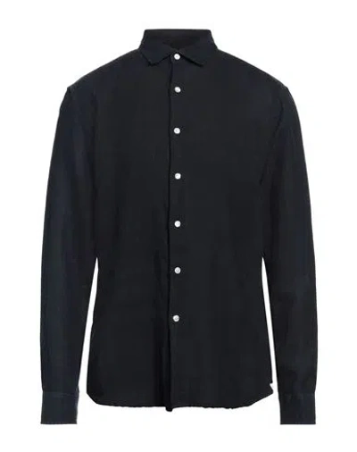 Peuterey Man Shirt Navy Blue Size Xxl Linen