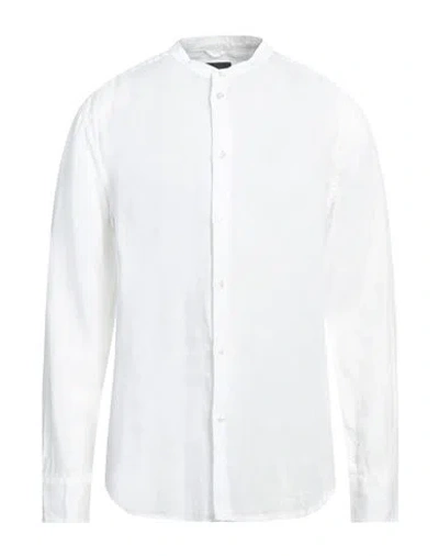 Peuterey Man Shirt White Size Xl Linen In White