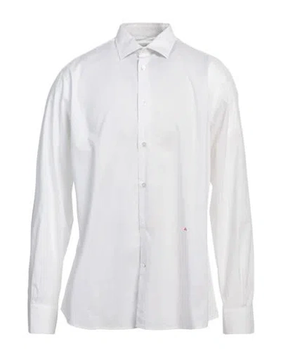 Peuterey Man Shirt White Size Xxl Cotton, Elastane