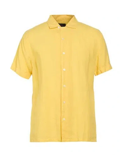 Peuterey Man Shirt Yellow Size M Linen