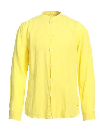 Peuterey Man Shirt Yellow Size Xl Linen