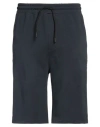 Peuterey Man Shorts & Bermuda Shorts Midnight Blue Size S Cotton, Elastane